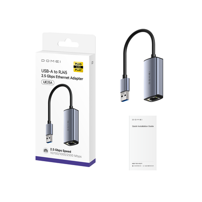 USB-A to 2.5 Gbps Ethernet Adapter, UE25A 1.0