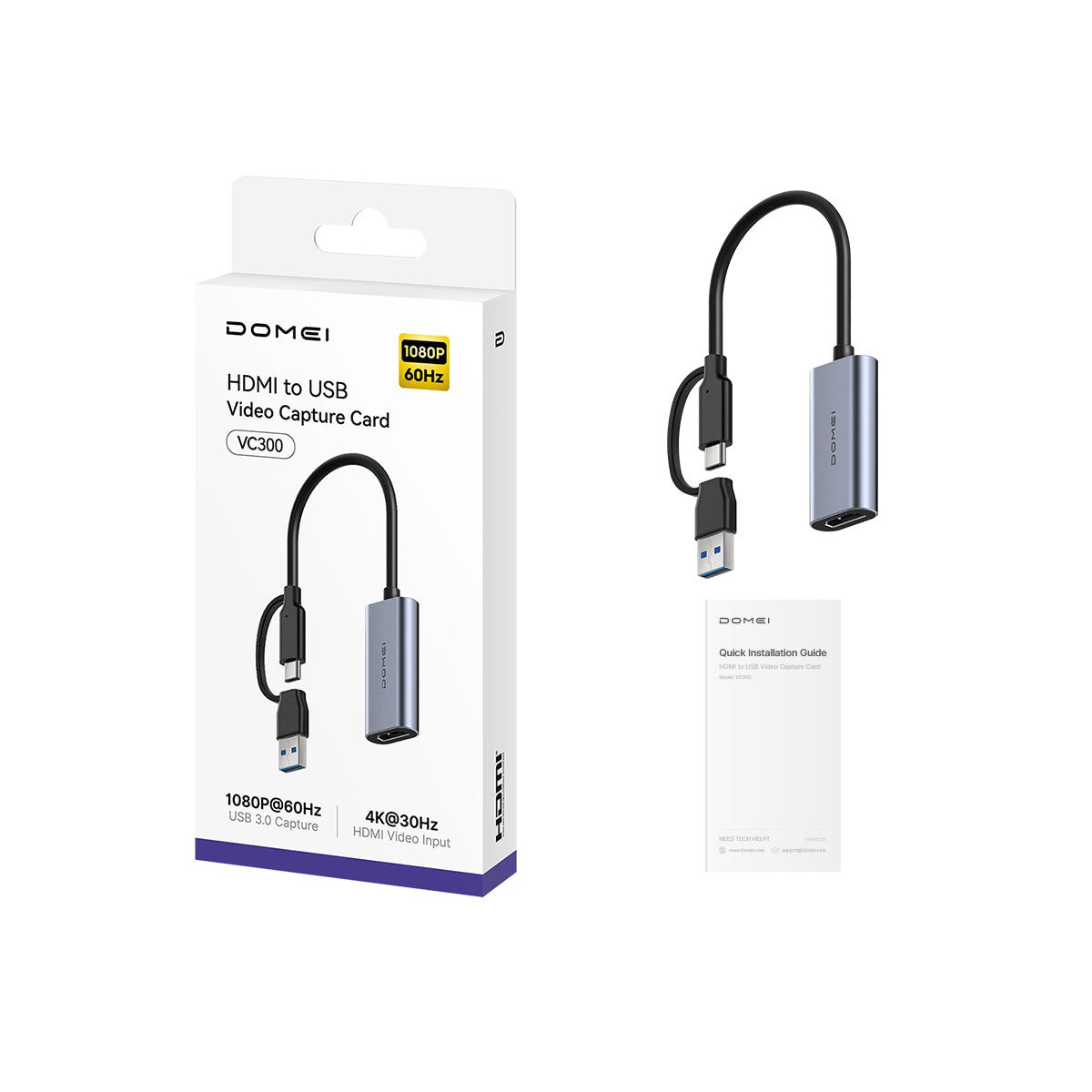 HDMI to USB Video Capture Card, VC300 1.0